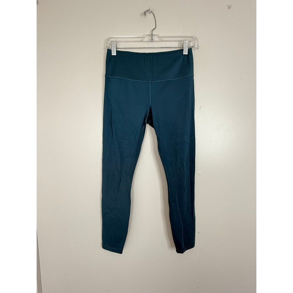 Banana Republic Leggings Womens S High-Rise 7/8 Length Teal Activewear 1166